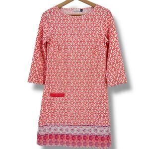 Cabana Life Napa Cabana Shift Dress Womens Size Small 3/4 Sleeve 50+ UPF Sun